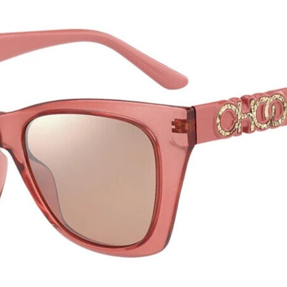 Jimmy Choo Pink Sunglasses with Gold Accents main image 4